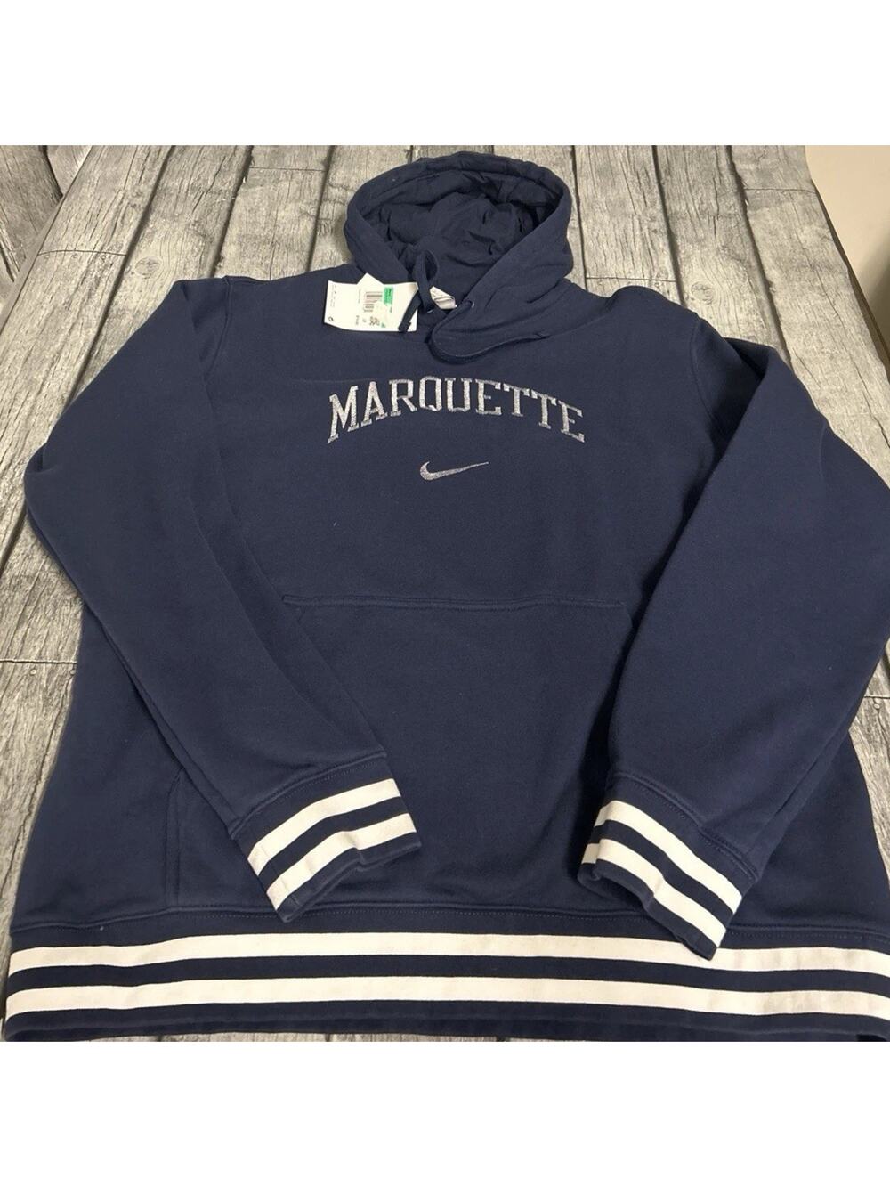 NWT Men’s Nike Marquette Golden Eagles Hoodie XL Navy X-Large Sweatshirt